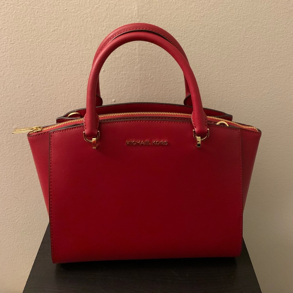 Michael Kors Red Satchel bag